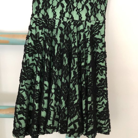 Cheryl Creations Lace and Mesh Skater Dress - Picture 6 of 12